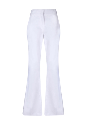 Genny White Cotton Hopper Trousers