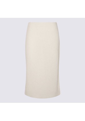 Fabiana Filippi White Cotton Skirt