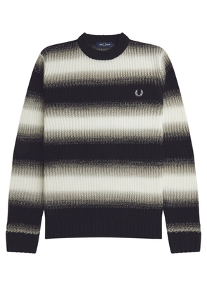 Fred Perry Fp Striped Open Knit Jumper