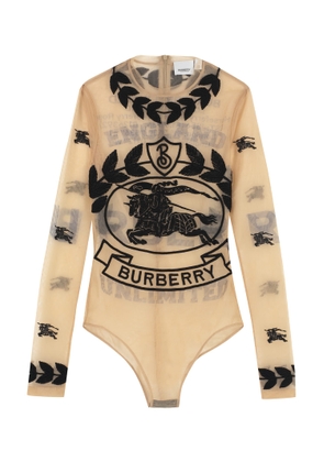 Burberry Embroidered Tulle Bodysuit
