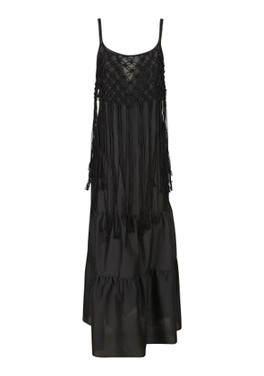 Lorena Antoniazzi Tassel Detail Sleeveless Long Dress