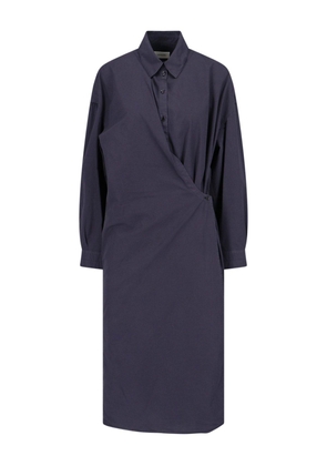 Lemaire Long Sleeved Wrapped Midi Dress