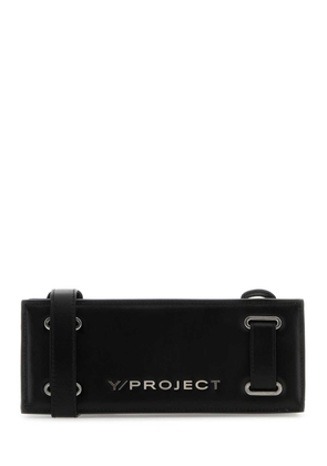 Y/project Black Leather Crossbody Bag