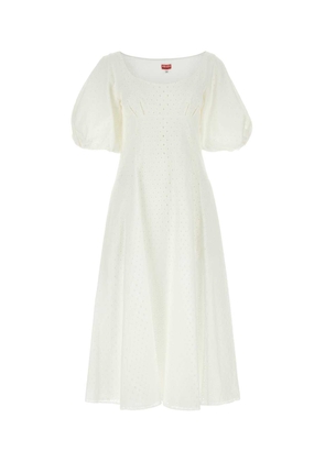 Kenzo White Broderie Anglaise Dress