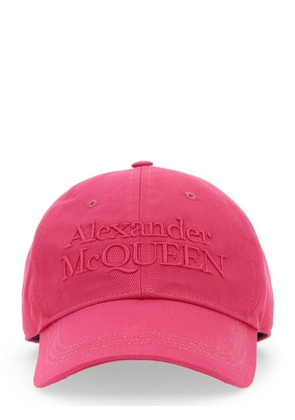 Alexander Mcqueen Logo Embroidered Baseball Cap