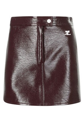 Courrèges Reedition Logo Patch Mini Skirt