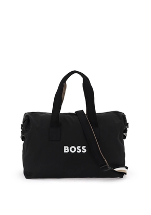 Hugo Boss Rubberized Logo Duffle Bag