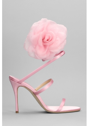 Magda Butrym Sandals In Rose-Pink Viscose