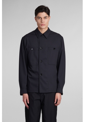 Lemaire Casual Jacket In Black Wool