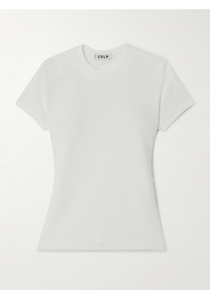 CDLP - Ribbed Stretch Lyocell And Cotton-blend T-shirt - White - xx small,x small,small,medium,large