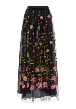 Giambattista Valli Floral Embroidery Skirt