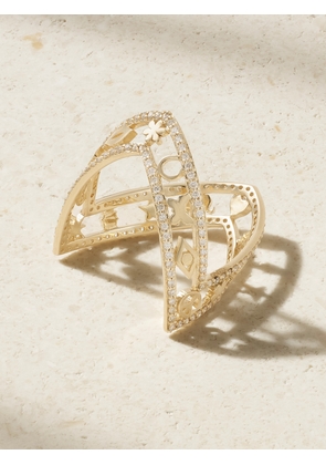 Sydney Evan - Icon 14-karat Gold Diamond Ring - 6 1/2