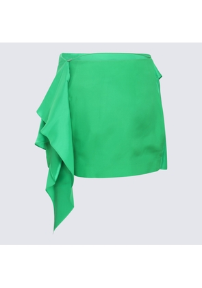 Gauge81 Green Silk Himeji Mini Skirt