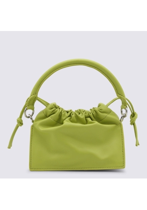 Yuzefi Green Leather Bom Shoulder Bag