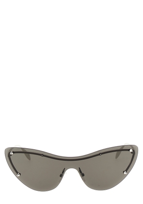 Alexander Mcqueen Spike Studs Cat-Eye Mask Sunglasses