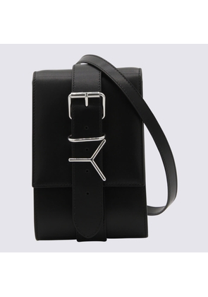 Y/project Black Leather Y Belt Pochette