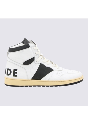 Rhude White Leather Rhecess Sneakers