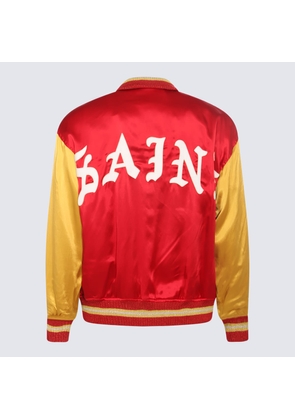 Saint Mxxxxxx Red And Yellow Casual Jacket