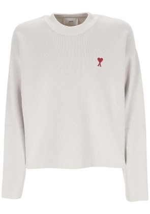 Ami Alexandre Mattiussi Paris Ami De Coeur Logo Embroidered Knitted Jumper