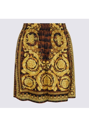 Versace Baroque Silk Shorts