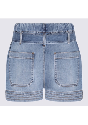 Stella Mccartney Blue Denim Cotton Shorts