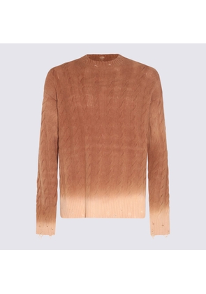 Laneus Beige Wool And Cashmere Blend Sweater