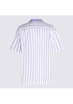 J.w. Anderson Blue Cotton Multi Stripe Shirt