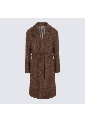 Etro Dark Brown Wool Coat