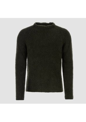 Ten C Dark Green Wool Blend Sweater