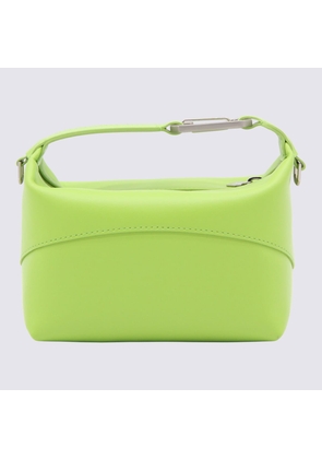 Eéra Green Leather Moon Top Handle Bag