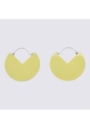 Isabel Marant Light Yellow And Silver 90 Earrings