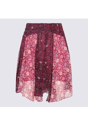 Isabel Marant Fuchsia Silk Oda Skirt