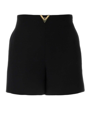 Valentino Garavani Black Crepe Couture Shorts