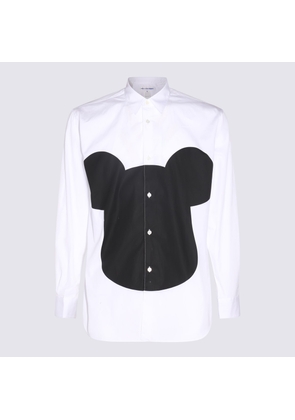 Comme Des Garçons White Cotton Mickey Mouse Shirt