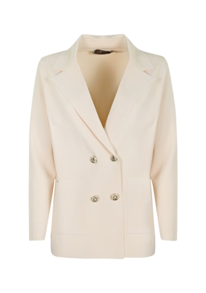D.exterior Double-Breasted Viscose Jacket