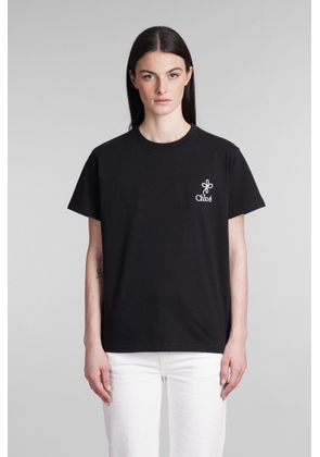 Chloé T-Shirt In Black Cotton