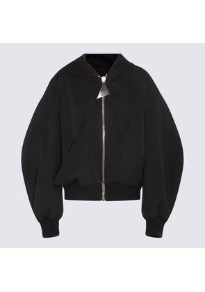 The Attico Black Wool Casual Jacket