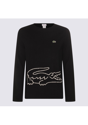 Comme Des Garçons Black Wool Crocodile Sweater
