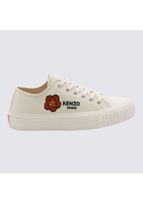 Kenzo Cream Cotton Sneakers