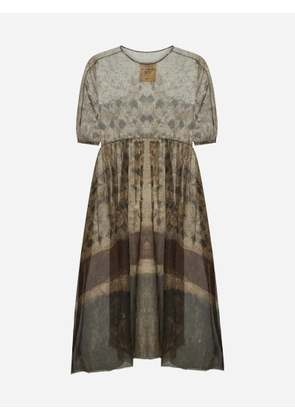 Uma Wang Agnus Print Silk Dress