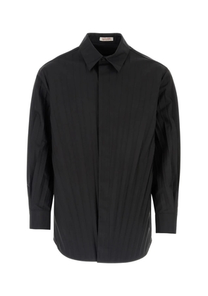 Valentino Garavani Black Tech Nylon Oversize Shirt