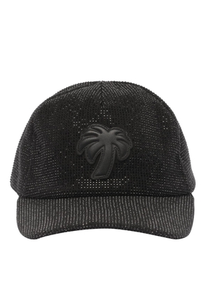 Palm Angels Rhinestones Palm Baseball Cap
