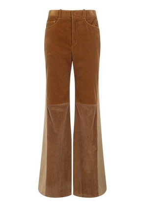 Chloé Patchwork Flared Trousers