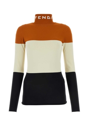Fendi Multicolor Viscose Blend Sweater