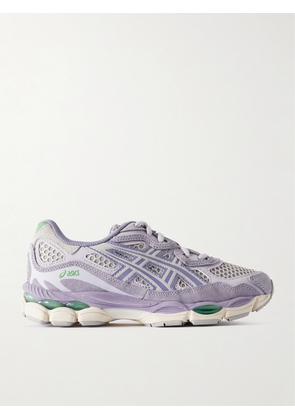 Asics - Gel-nyc Leather And Suede-trimmed Mesh Sneakers - Purple - UK 3,UK 3.5,UK 4,UK 4.5,UK 5,UK 5.5,UK 6,UK 6.5,UK 7,UK 7.5,UK 8,UK 8.5,UK 9,UK 9.5