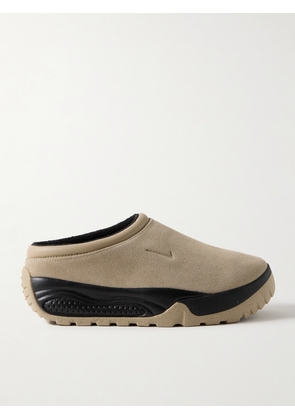 Nike - Acg Rufus Leather-trimmed Suede Slip-on Sneakers - Neutrals - US5,US5.5,US6,US6.5,US7,US7.5,US8,US8.5,US9,US9.5,US10,US10.5,US11,US11.5