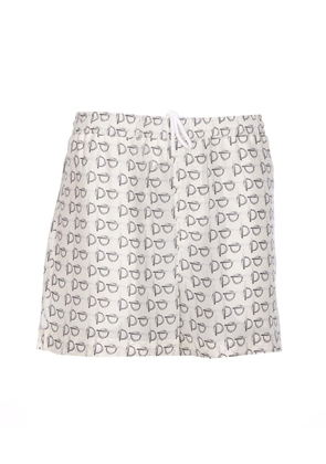 Burberry Drawstring All-Over Printed Shorts