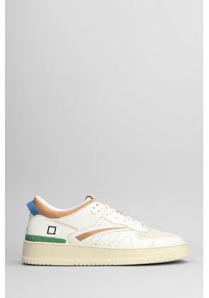 D.a.t.e. Torneo Sneakers In White Leather