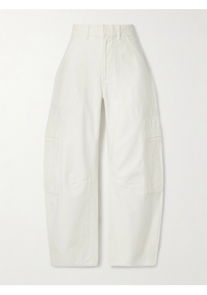 Citizens of Humanity - Marcelle Cotton Tapered Cargo Pants - White - 23,24,25,26,27,28,29,30,31,32