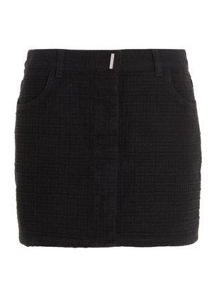 Givenchy Mid-Rise Monogram Mini Skirt